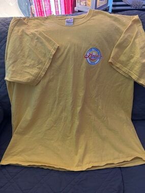 Gildan Yellow Short Sleeve Tee with Small Round Chest Logo